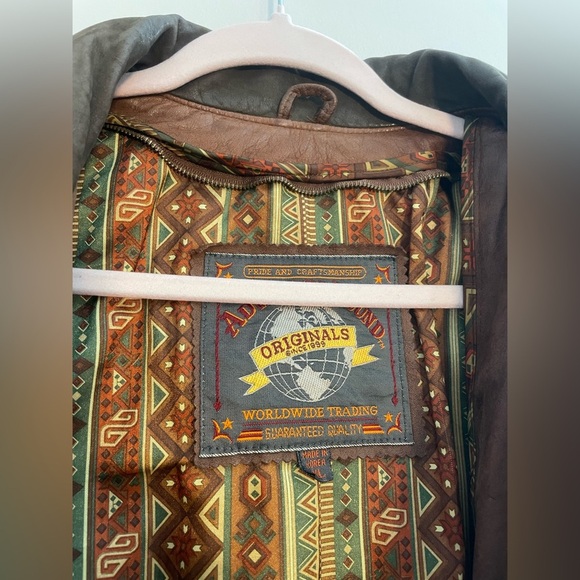 Vintage Dark Brown 100% Genuine Leather Jacket - Adventure Bound Originals - Picture 4 of 10